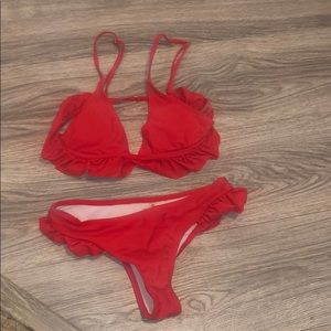 Red Zaful Bikini